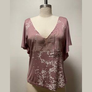 Stussy Girls Wave Tee NWOT – Grape Size M